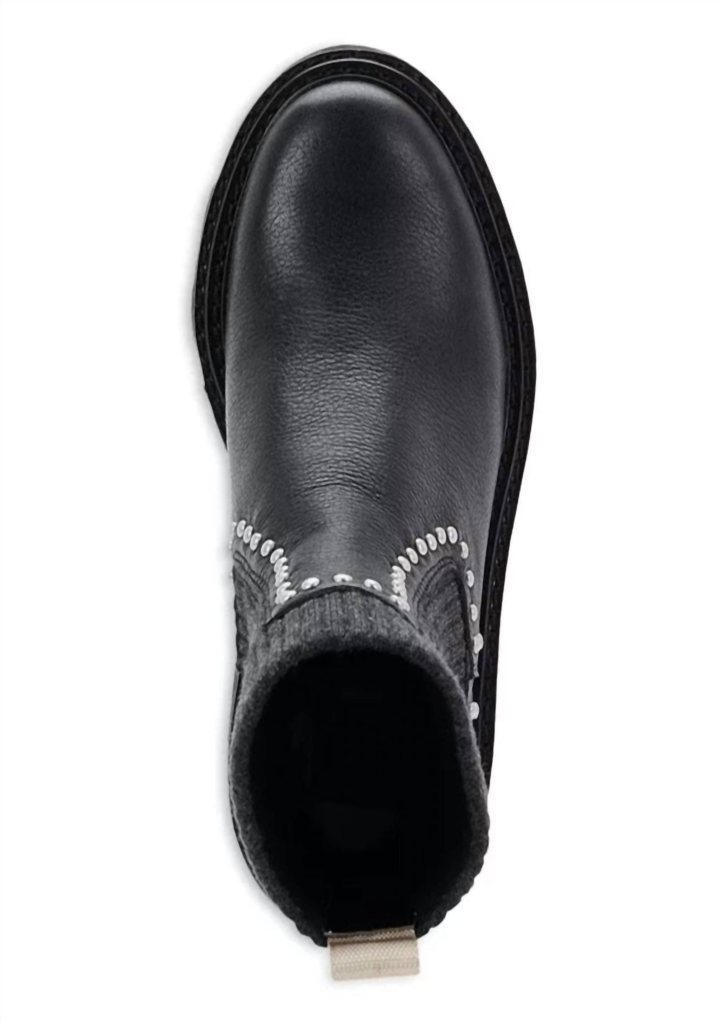 Dolce Vita - Women's Leather Knit Chelsea Platform Stud Boot