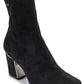 DKNY Womens Black Suede Bootie Size 10