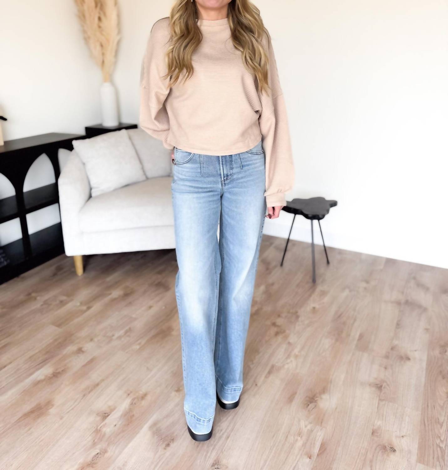 Pistola - Poppy High Rise Wide Leg Jeans
