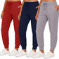 Real Essentials 3 Pack: Women's Ultra-Soft & Warm Fleece Joggers Sweatpants with Pocket