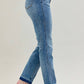 Judy Blue - Mid Rise Rigid Magic Release Hem Boyfriend Denim Jean