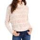 American Rag Womens Pink Color Block Long Sleeve Turtle Neck Blouse Sweater Size M