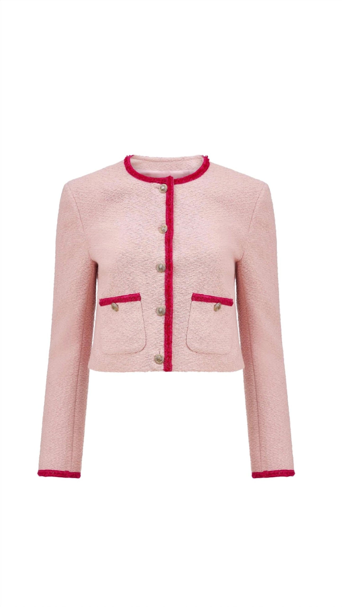 Amanda Uprichard - Braswell Long Sleeve Tweed Jacket
