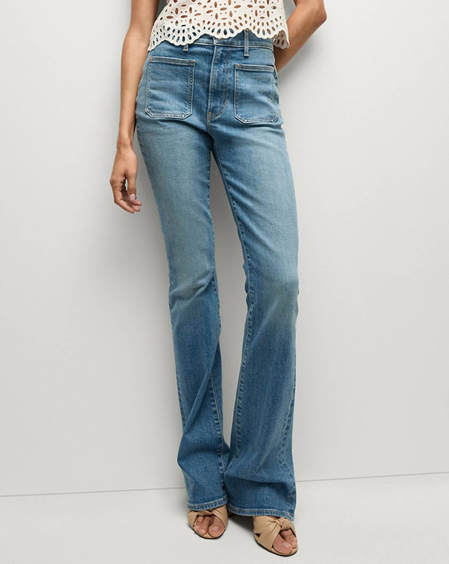 Veronica Beard - Beverly Patch - Pocket Skinny - Flare Jean