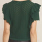 Entro - Ruffle Knit Sweater Top