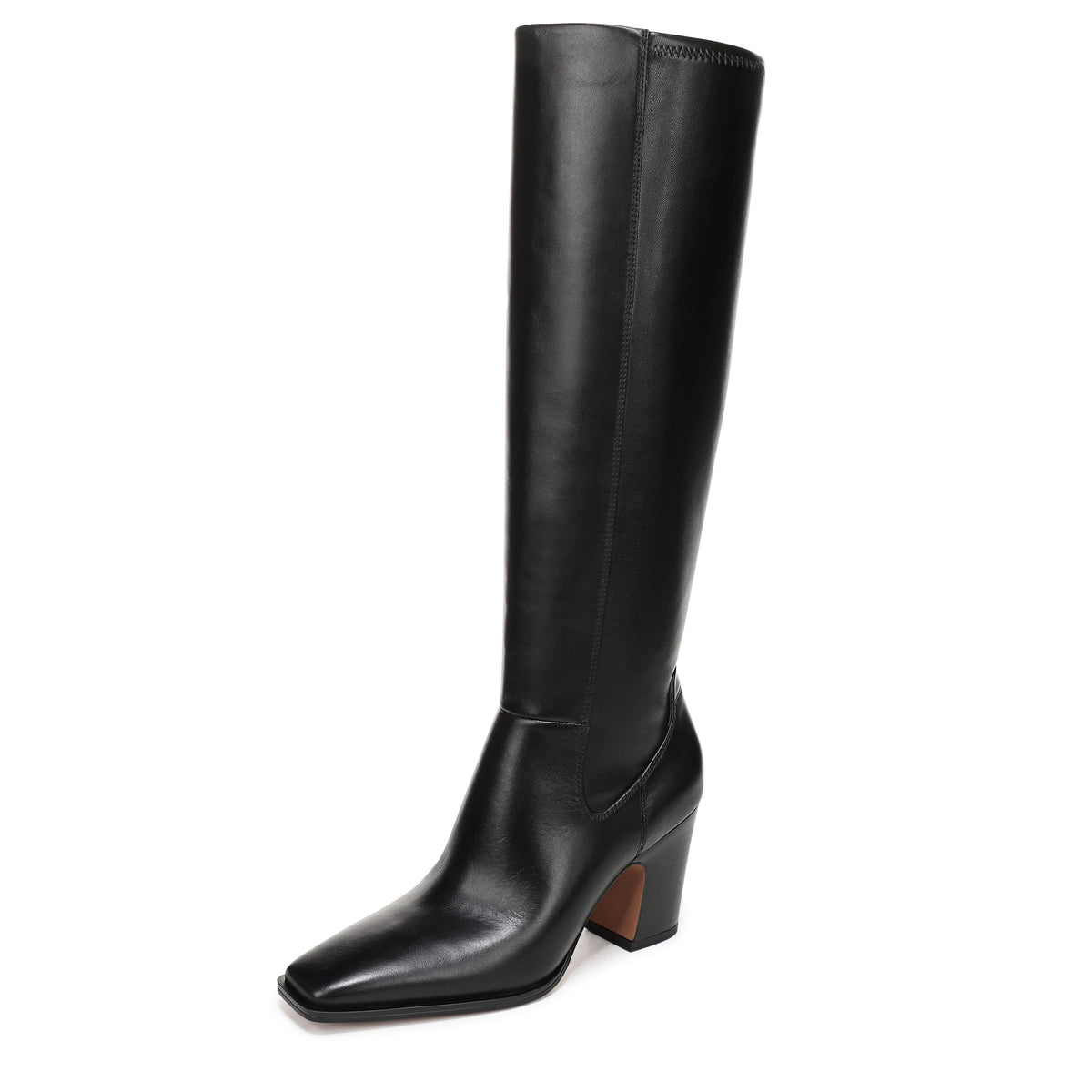 Franco Sarto Womens Jonie Black Leather Mid Calf Boots Size 6