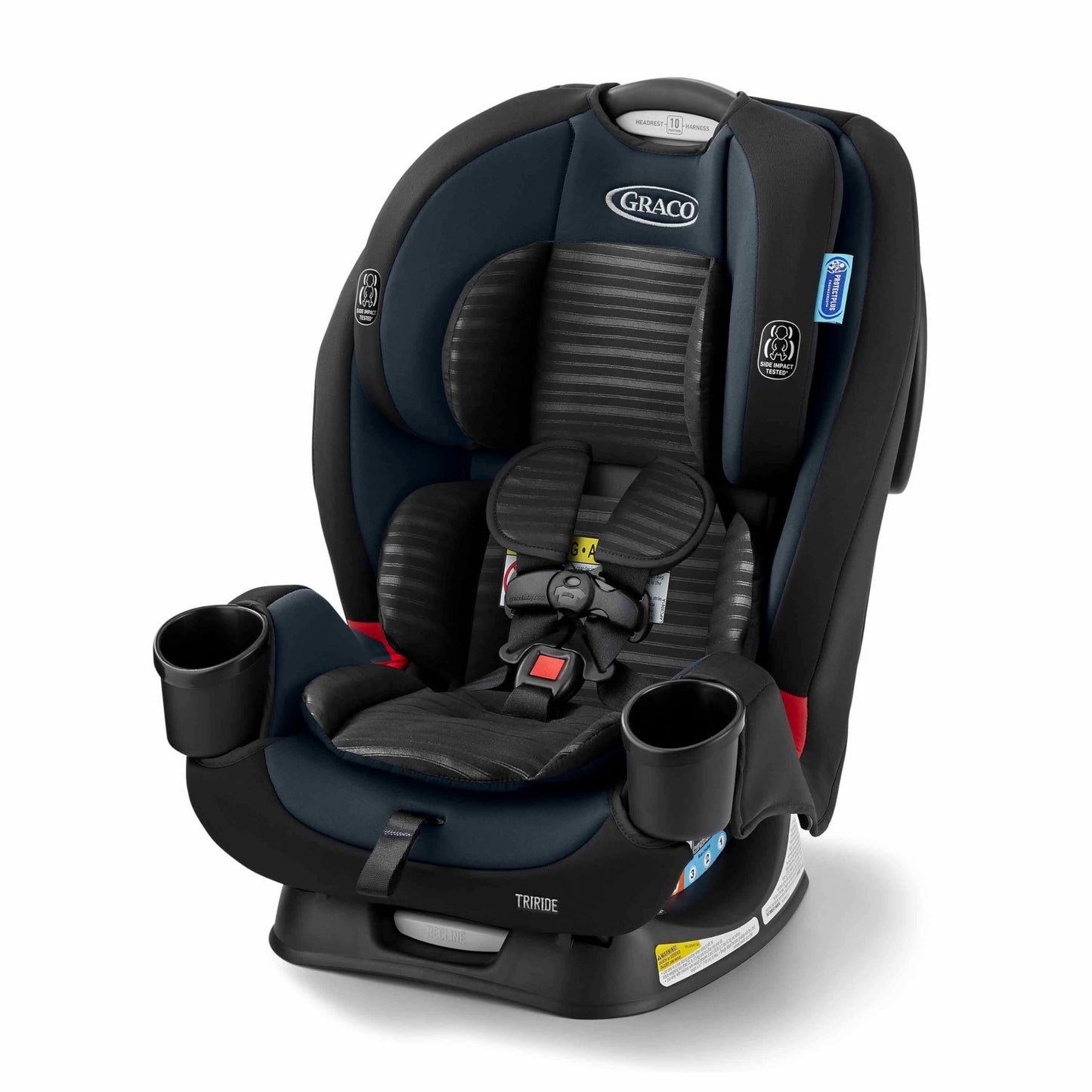 Graco TriRide 3in1 Reclining Car Seat Clybourne  Rear  Forward Facing Car Seat Highback Booster Adjustable Headrest