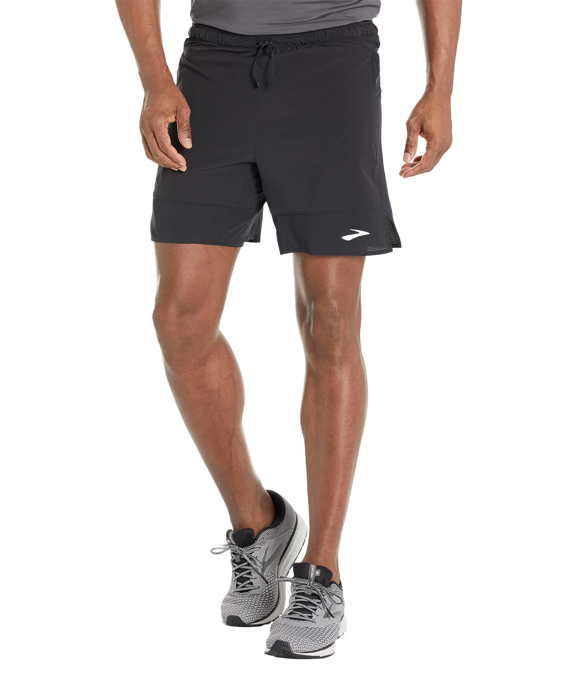 mens-brooks-high-point-black-running-shorts
