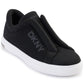 DKNY Womens Black Slip On Sneakers