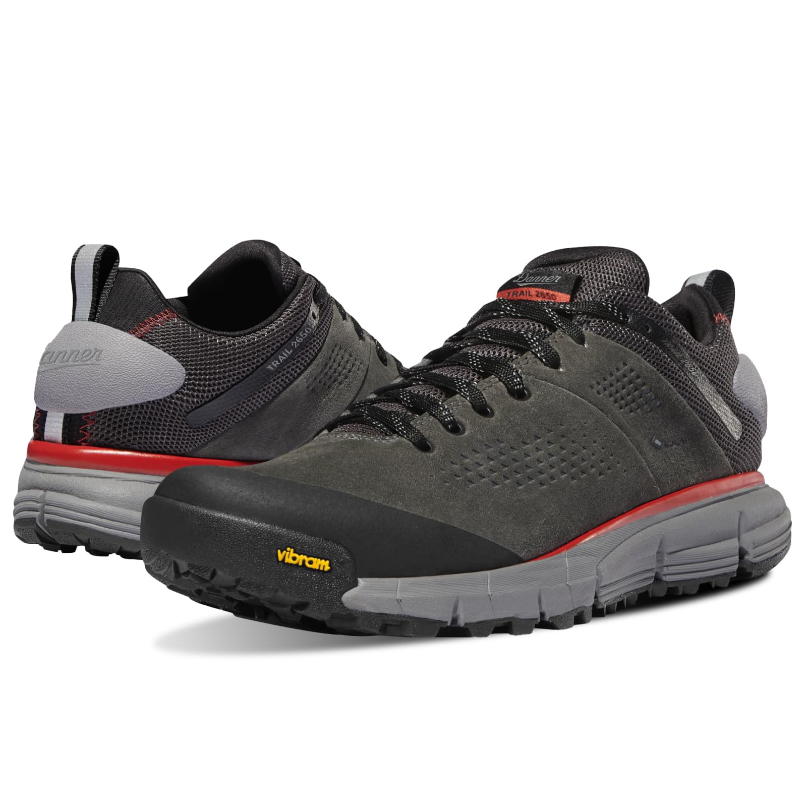 Danner Trail 2650 3 GTX Waterproof Men's Hiking Shoes Dark Gray Brick Red