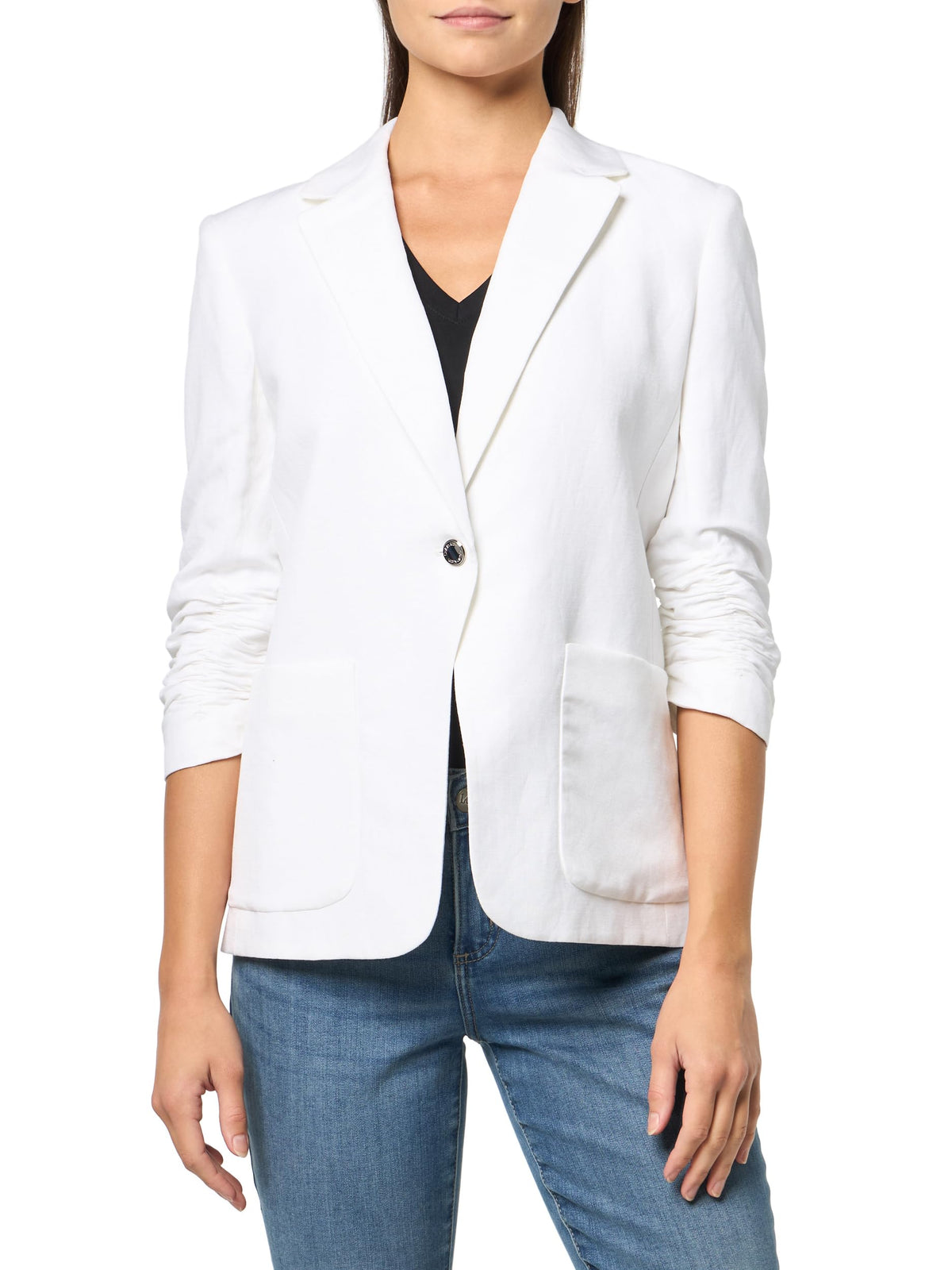 Calvin Klein Womens White Cream Blazer Jacket Size 14