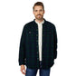 ll-bean-mens-sherpa-lined-black-watch-plaid-flannel-shirt