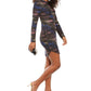 B. Darlin Womens Metallic Mini Cocktail and Party Dress Black 1/2