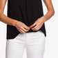 CeCe Women's Square Neck Blouse Black Size X-Small