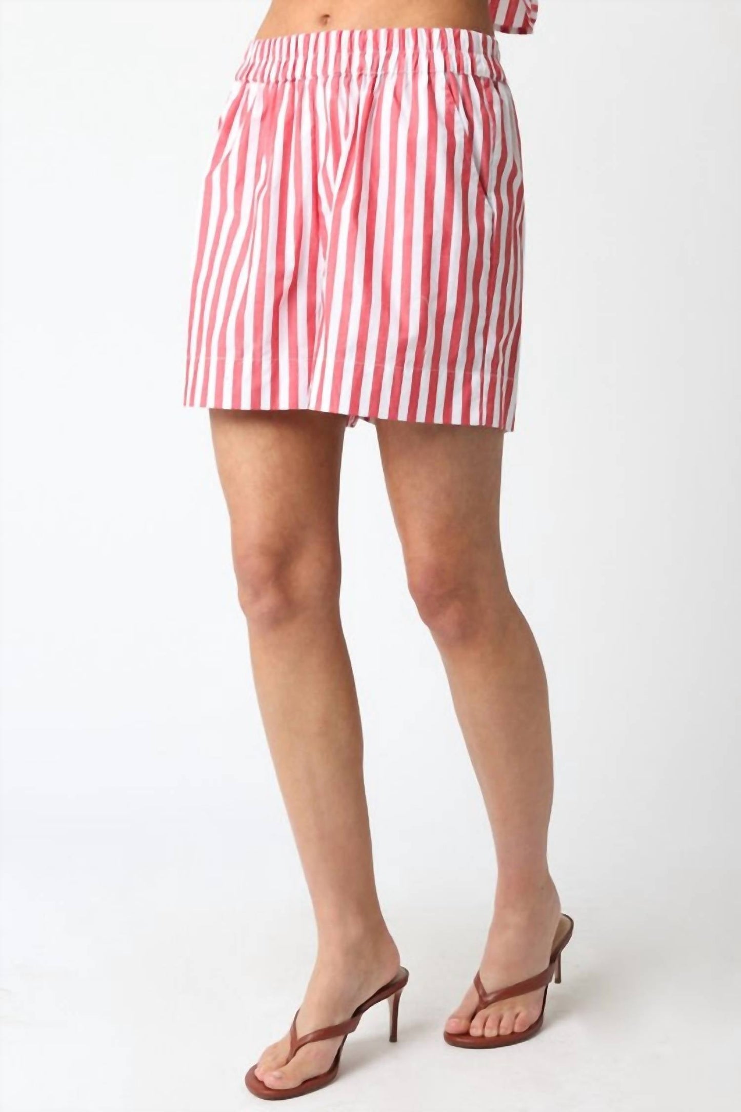 Americana - Striped Red Short Set