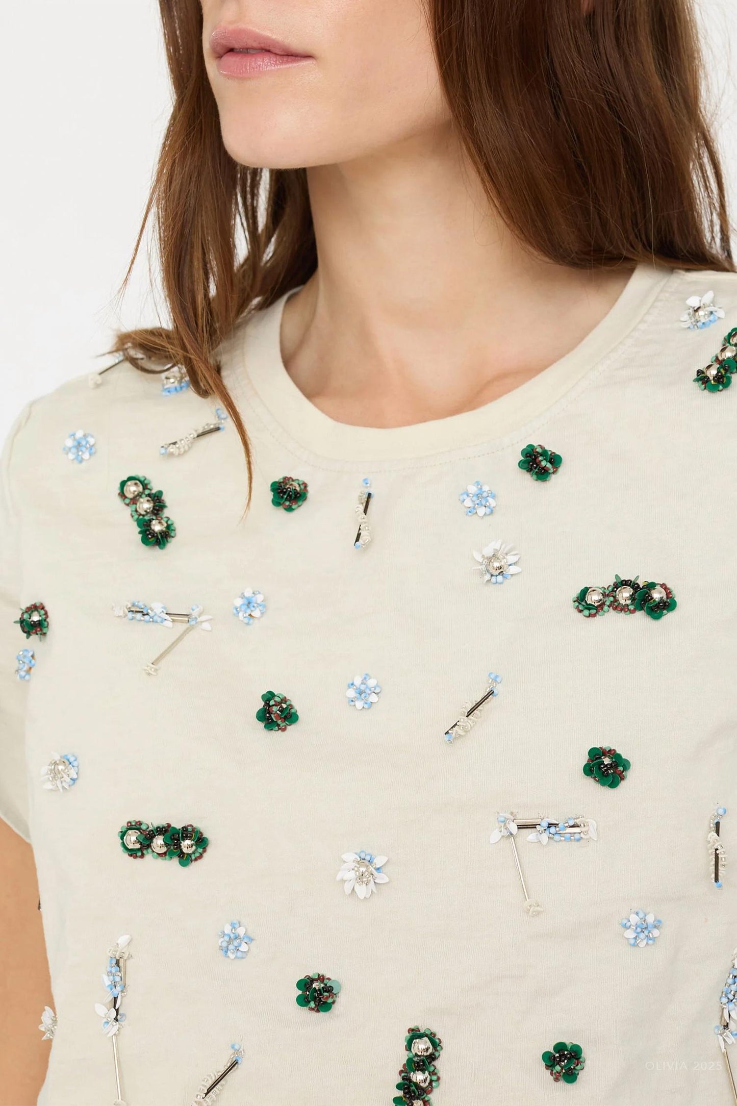 Christopher Esber - Embla Beaded Crushed Tee