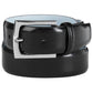 Calvin Klein Men's Semi Shine Feather Edge Leather Belt Black Size 44