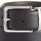 Cole Haan Men's Pebble Leather Reversible Belt Black Size 32
