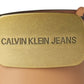 Calvin Klein Men's Plaque Buckle Leather Belt Brown Size 44