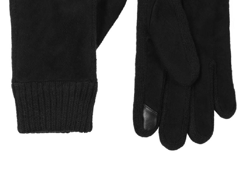 Calvin Klein Men's Knit Cuff Gloves Black Size X-Large