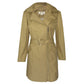 Michael Kors Women's Asymmetrical Belted Raincoat Brown Size Large