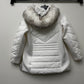 Michael Kors Women's Faux Fur Trim Hooded Puffer Coat White Size 1X