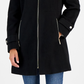 Michael Kors Women's Hooded Notched Collar Coat Black Size XX-Small