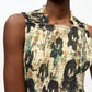Ganni - Printed Pleats Smock Midi Straps Dress