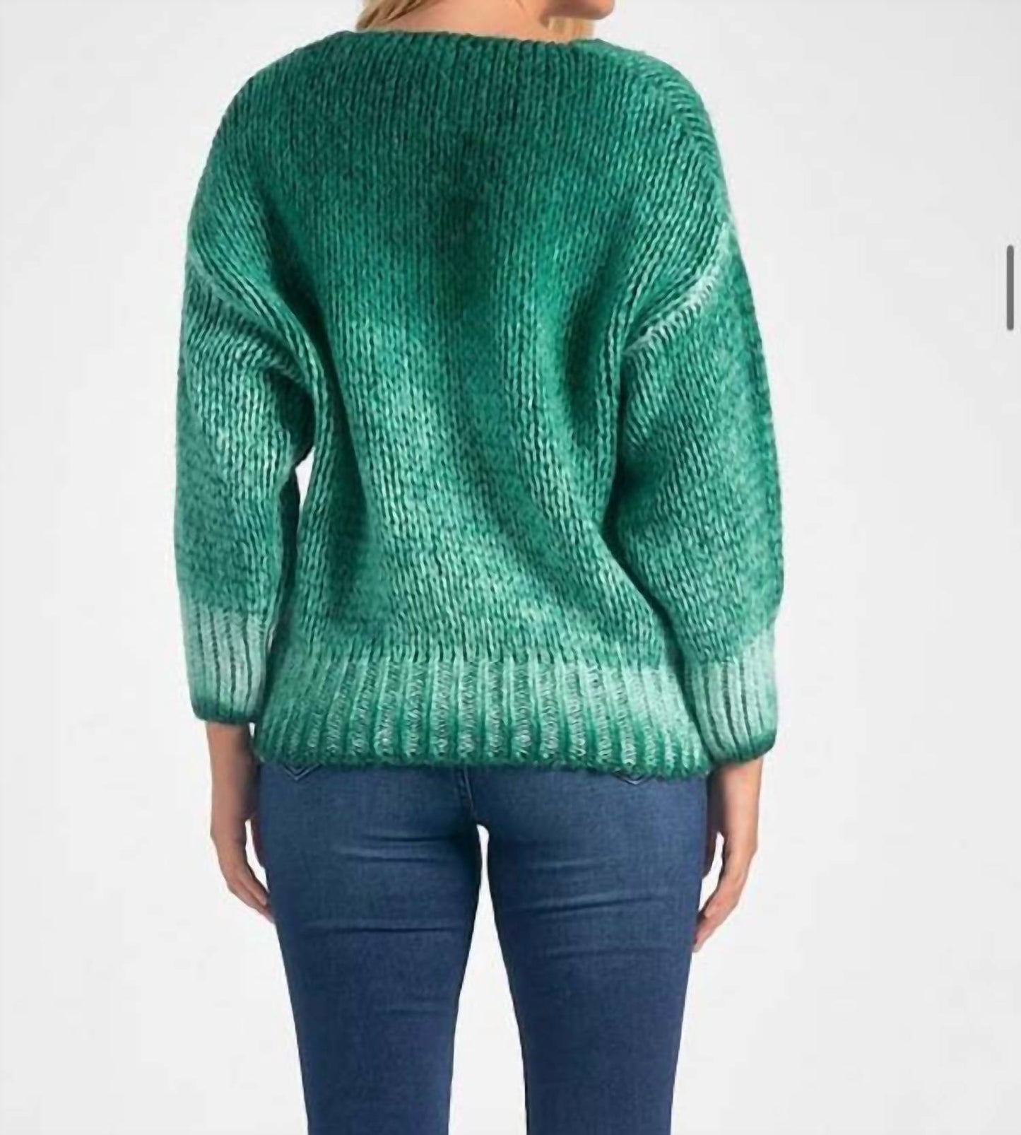 ईलन - वी नेक चंकी स्वेटर