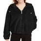 Maralyn & Me Junior's Reversible Cropped Hooded Faux Fur Coat Black Size XX-Large
