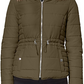 Maralyn & Me Junior's Faux Fur Trim Hooded Green Size X-Large