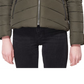 Maralyn & Me Junior's Faux Fur Trim Hooded Puffer Coat Gray Size Large