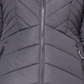 Maralyn & Me Junior's Faux Fur Trim Hooded Puffer Coat Gray Size Large