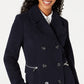 Maralyn & Me Junior's Double Breasted Peacoat Blue Size XX-Large