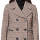 Maralyn & Me Junior's Double Breasted Peacoat Brown Size Medium