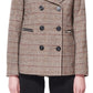 Maralyn & Me Junior's Double Breasted Peacoat Brown Size Medium