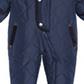 S Rothschild & Co Baby Boy's Hooded Quilted Footed Pram Blue Size 9 MOS