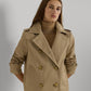 Lauren Ralph Lauren Womens Double Breasted Trench Coat Birch Tan