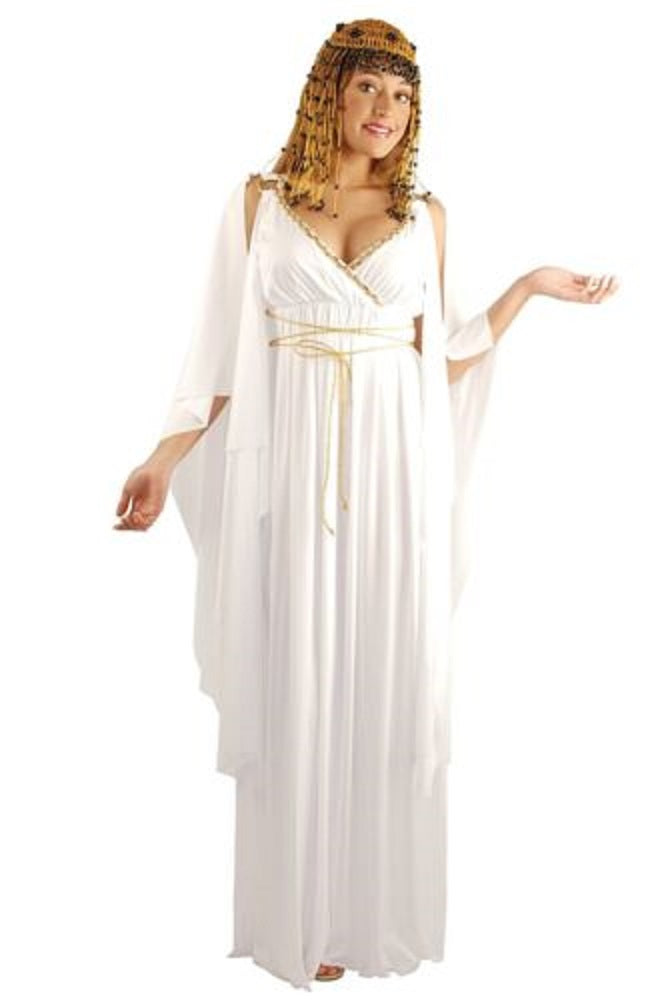 Charades Women's Halloween Cleopatra Adult Costume White Size Large