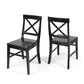 Plethora Dining Chair With X-Shaped Back (Set of 2)