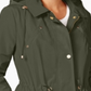 Charter Club Women's Water Resistant Hooded Anorak Jacket Green Size Small