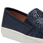 INC International Concepts Women's Sammee Slip On Sneakers Blue Size 11 M