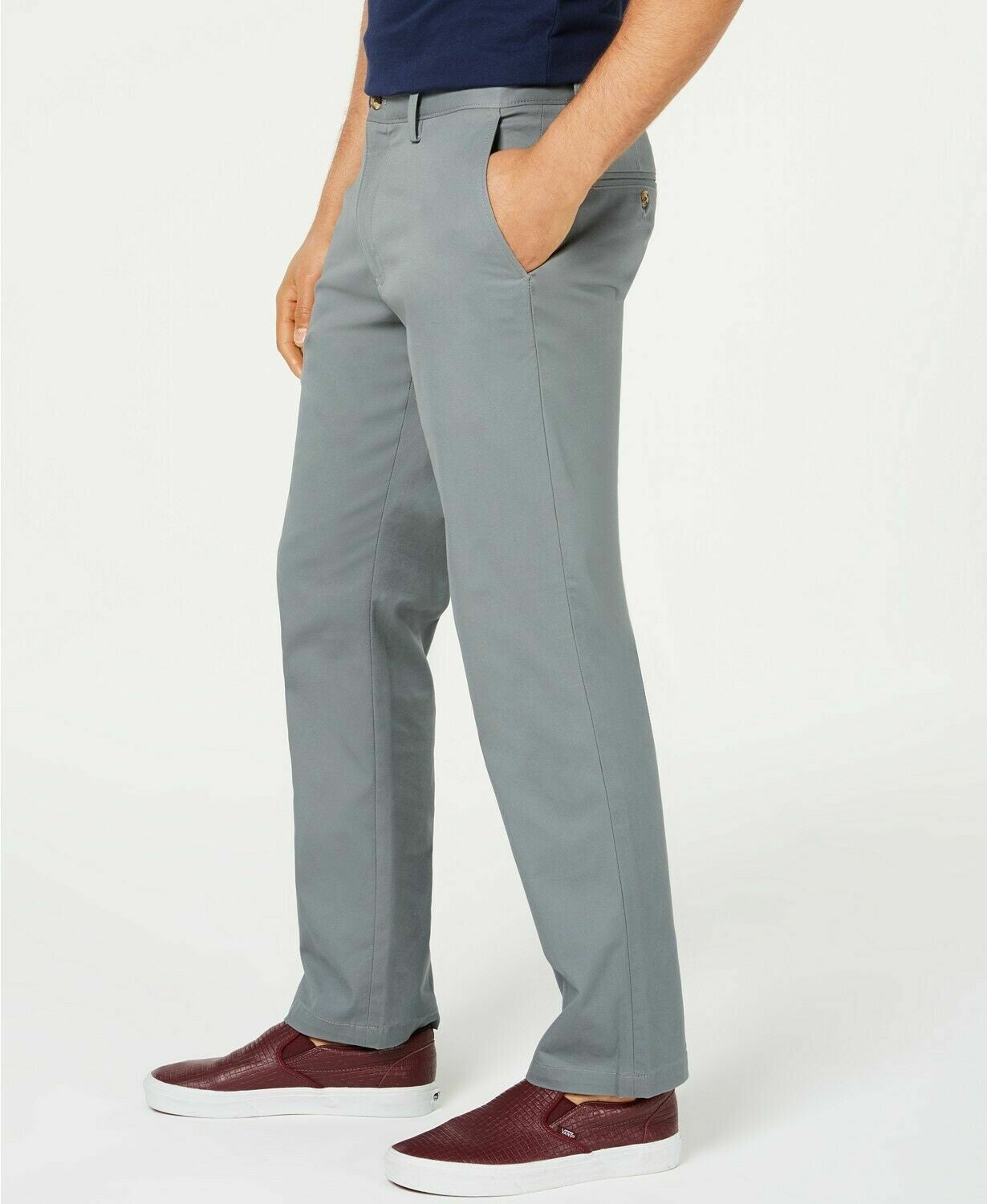 Club Room Men's Stretch Chinos Gray Size 34X32