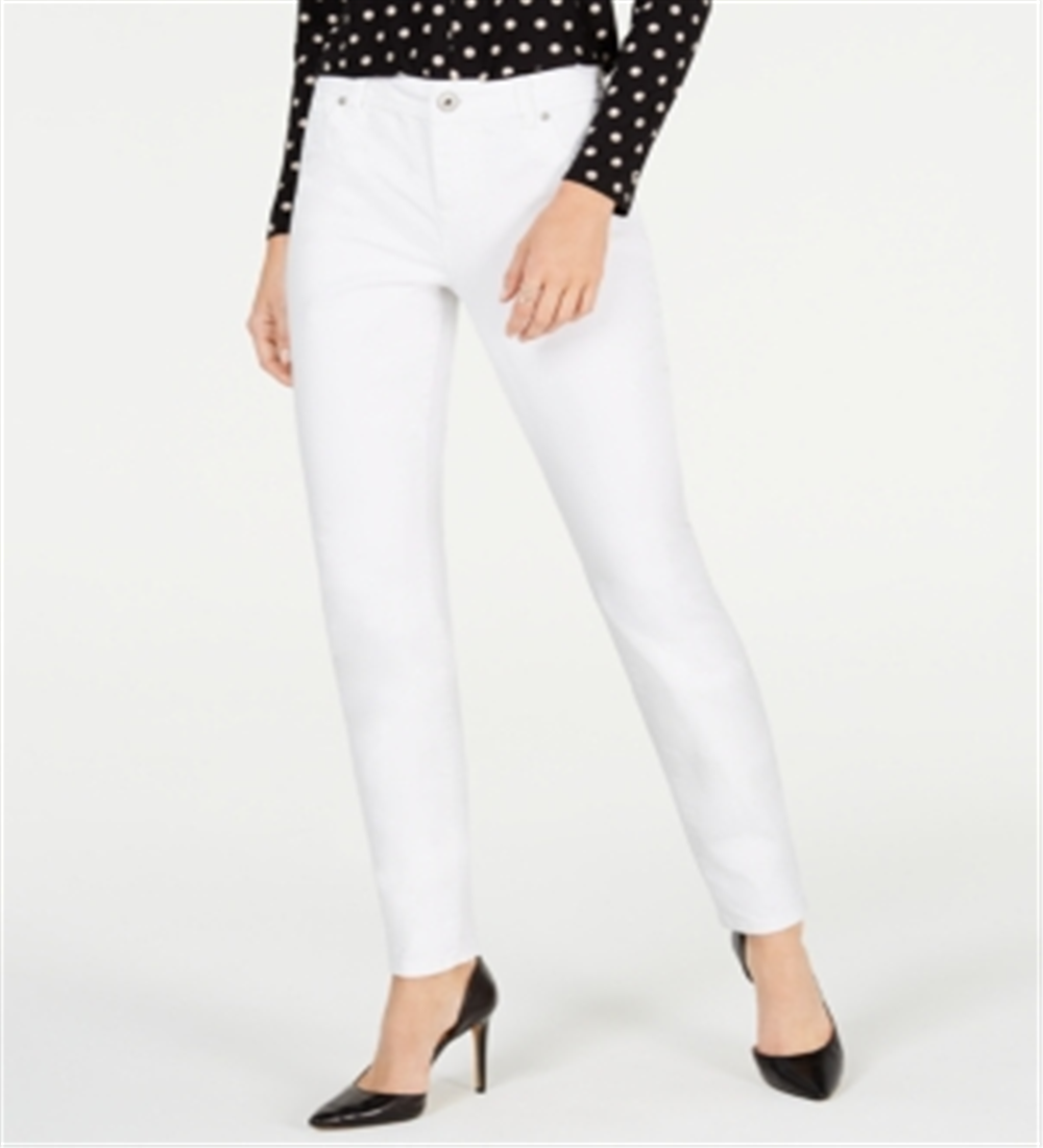 INC International Concepts Women's Skinny Jeans White  Size 2 Petite