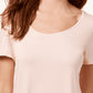 JM Collection Women's Orange Cold-Shoulder T-Shirt Size Large
