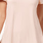 JM Collection Women's Orange Cold-Shoulder T-Shirt Size Large