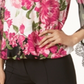 Alfani Women's Lace Trim Bubble Hem Blouse Pink Size X-Large