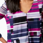 Alfani Women's Draped Asymmetrical Mesh Top Blue Size Petite S