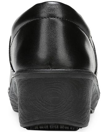 Dr. Scholl's Women's Dynamo Slip Resistant Work Clogs Black Size 10 M