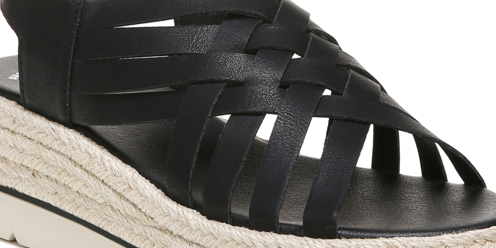 Dr. Scholl's Women's Off Site Strappy Platform Espadrilles Black Size  7 M